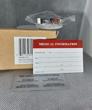 Unisex Personalized Medical Alert ID Stretch Bracelet Stainless Steel