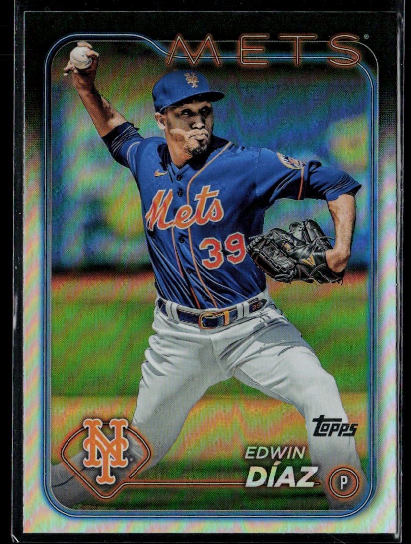 Edwin Diaz New York Mets 2024 Topps Series One Rainbow Foil /199 #120