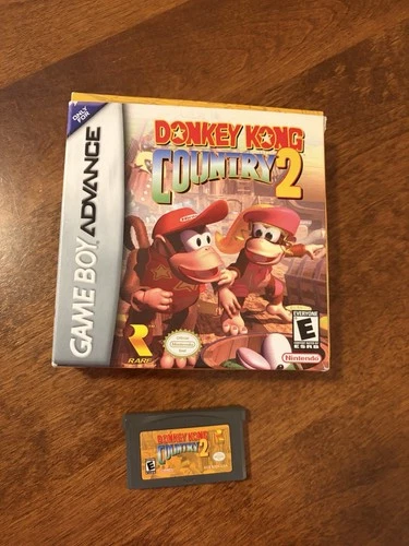 Nintendo Donkey Kong Country 2 Game Boy Advance Manual Box Cartridge 2004