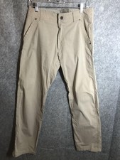Kuhl Kontra Pants Mens 30x32 Beige Outdoor Hiking Gusseted Cell Pocket