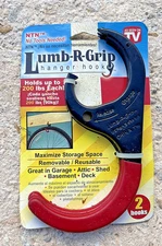 Lumb-R-Grip 200lb Hanger Hooks Hangs From Wood Joists Made USA Set 2 Hooks