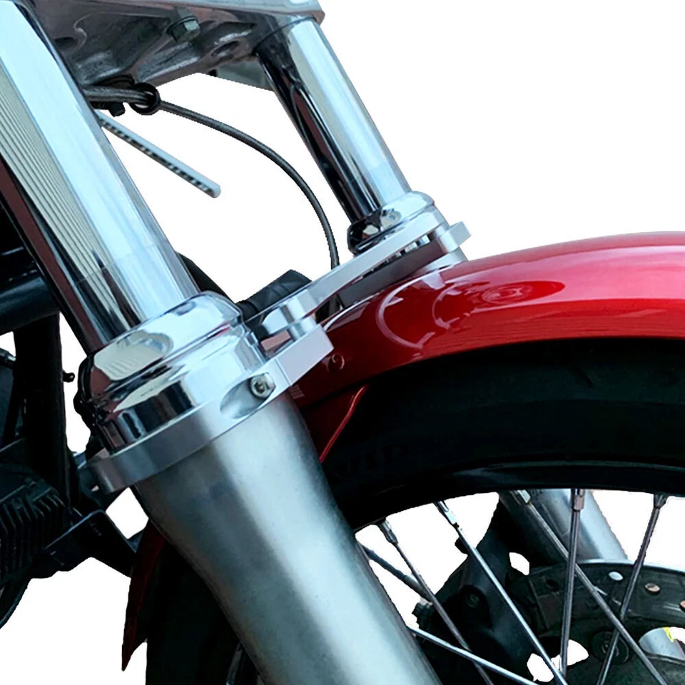 Soporte de horquilla estabilizador delantero de 49 mm apto para Harley Dyna Fat Bob FXDF Foto 2 de 4