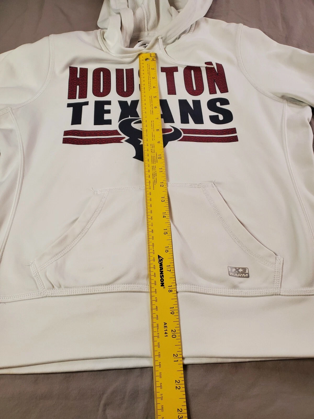 VETEMENTS NFL HOUSTON TEXANS WOMENS SIZE M TEAM APPAREL HOODIE PULLOVER WHITE