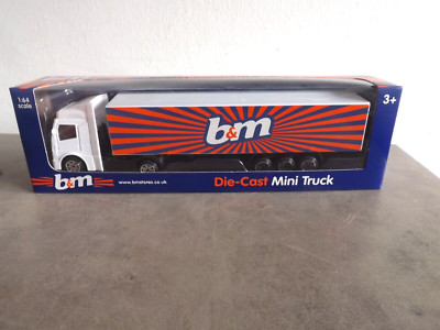 B&M Stores Mercedes-Benz Axor Articulated Model Truck Lorry Scale 1:76 New FREE