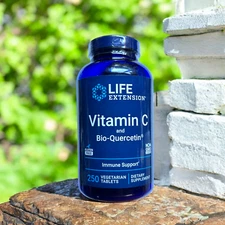 Life Extension Vitamin C 1000mg Bio-Quercetin Phytosome 250 tabs Quercetin 750mg