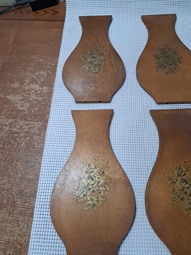 Vintage Wood Vase Shaped (legs separators)? Floral design Craft Project - Picture 2 of 23