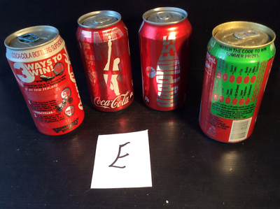 4  different Coke Cola   Australia Issue    Soft Drink  Issue 375ml. Cans   E  