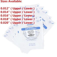 2pc/kit Dental Arcos de Ortodoncia NITI Alambre de Arco de Curva Inversa AZDENT