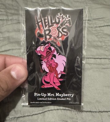 Helluva Boss Valentine Pin Up Mrs. Mayberry