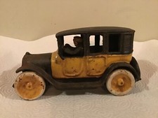 Vintage Arcade Cast Iron Yellow Cab Reproduction