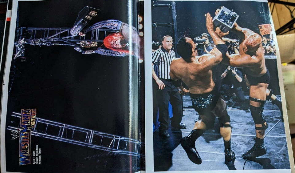 WWE RAW MAGAZINE marzo 2004 MICK FOLEY con póster de 2 caras de WrestleMania 17 Foto 3 de 4