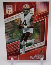 Deshaun Watson /499 2022 Panini Donruss Elite Aspirations Red Parallel Browns