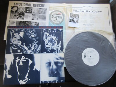 Rolling Stones Emotional Rescue Japan Promo Vinyl LP w Promo Book
