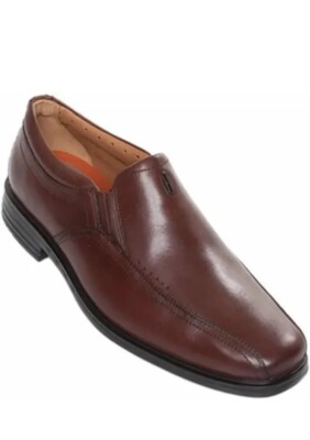 Clarks UN SHERIDAN GO Brown Leather Men’s Slip-on Shoes Size UK H EU  UK