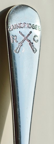 Walker & Hall 1956 Solid Silver Spoon with Rifle Inscription - Picture 5 of 5