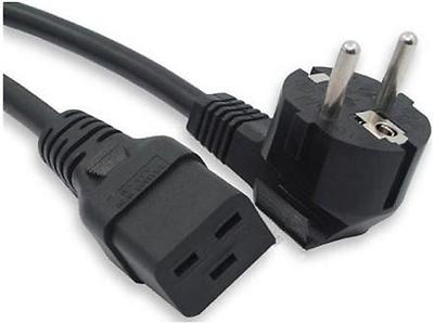 Cavo Di Alimentazione IEC-60320 Bianco C13 Ad Angolo SCHUKO Maschio 3m - Foto 7