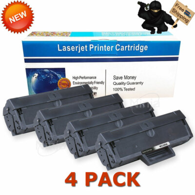 4Pk Black Toner W1105A For HP 105A LaserJet 107a 107r 107w 135a 135w 137fnw MFP