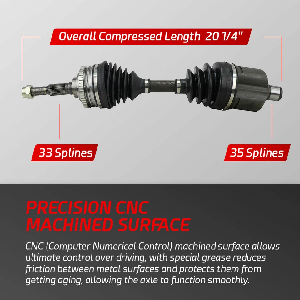 Eje delantero izquierdo CV para Grand Am Skylark Beretta Corsica Achieva automático Foto 2 de 4