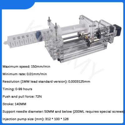 DC 12V High-precision Liquid Drip Machine Injection Propulsion Pump Stepper