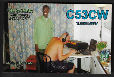 QSL CARD''C53CW,Valery Sintsovs,03'',The Gambia Bakotu Hotel'',West Africa(Q7410)