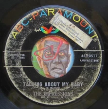 HEAR Impressions 45 Talking About My Baby / Never Too Much R&B northern soul