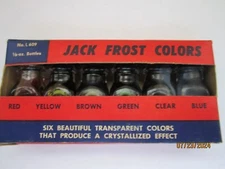 "Jack Frost Colors" Hazel Pearson Handicrafts vintage 1960s SET complete crystal
