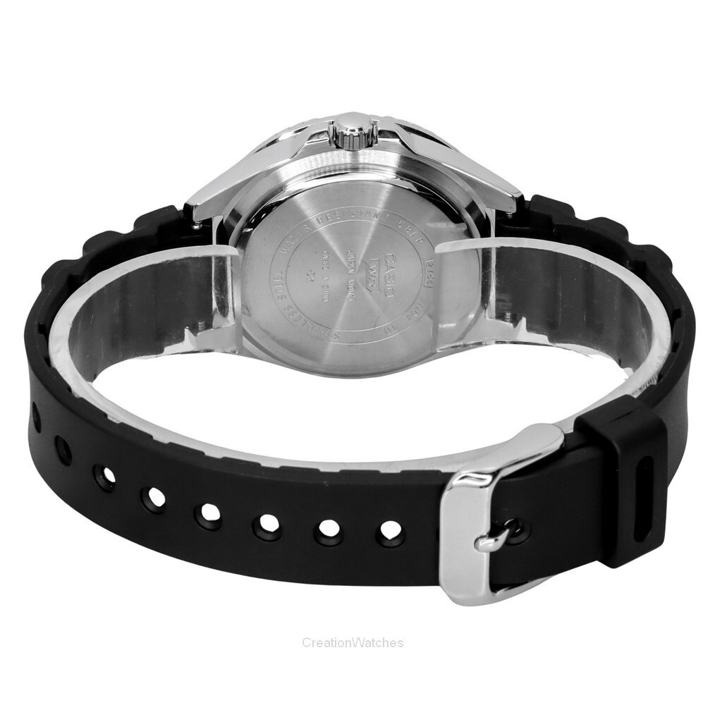 Casio MDV10-1A1V - Orologio sportivo unisex con cinturino in gomma, quadrante nero, 38 mm, nero, classico