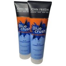 Lot of 2 John Frieda Blue Crush for Brunettes Blue Conditioner 8.3 FL Oz