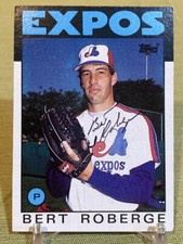 Bert Roberge Montreal Expos Autographed Signed 1986 Topps Baseball Card #154