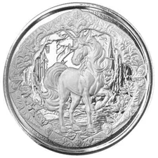 2024 - Unicorn 1 oz .999 FINE Silver Coin Mythical Horse BU - SCOTTSDALE MINT