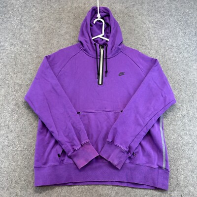 nike sportswear hoodie purple