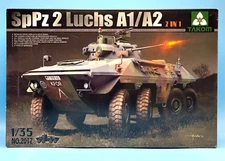 Takom 1/35 2017 SpPz 2 Luchs A1/A2 2 in 1 Brand New Complete Kit