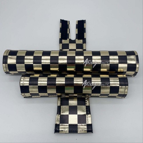 Anodized Gold Checker BMX Pad Sets - Bild 2 von 10