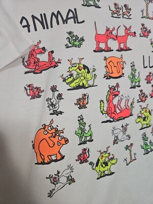 True Vintage 80s Animal Lust Sex Positions Funny Joke Art Tee T