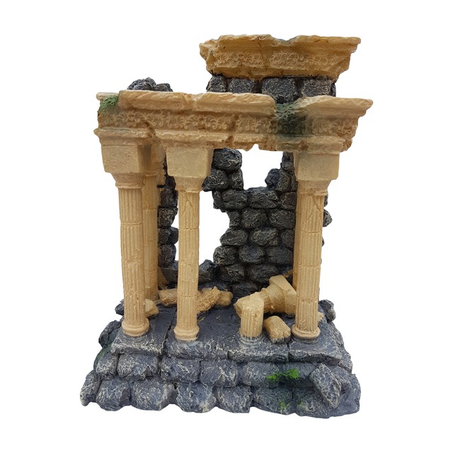 Roman Column Ruins Aquarium Fish Tank Decor Ornament Medium Sized Fish Safe Ebay