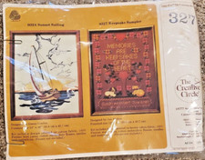 Vintage The Creative Circle 327 Keepsake Sampler Memories Kit