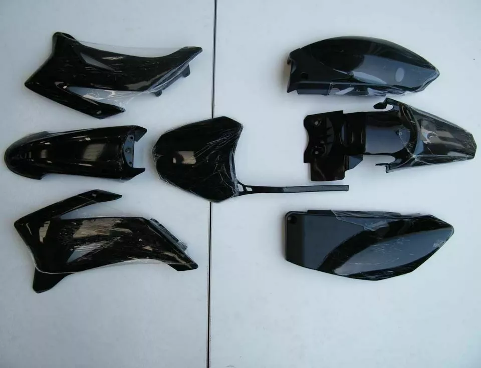 KIT GUARDABARROS PLÁSTICO PARA YAMAHA TTR110 TTR110E + ASIENTO ALTO NEGRO Foto 3 de 4