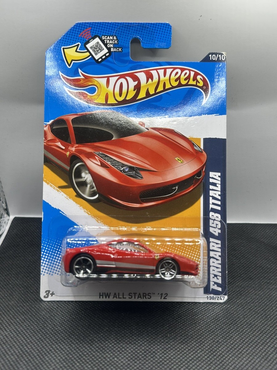 Hot Wheels Ferrari 458 Italia 赤 Hot Wheels - Ferrari 458 Italia - Error Wheels - Red