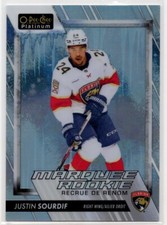2023 2023-24 O-Pee-Chee Platinum Arctic Freeze Rookie #239 Justin Sourdif 06/99