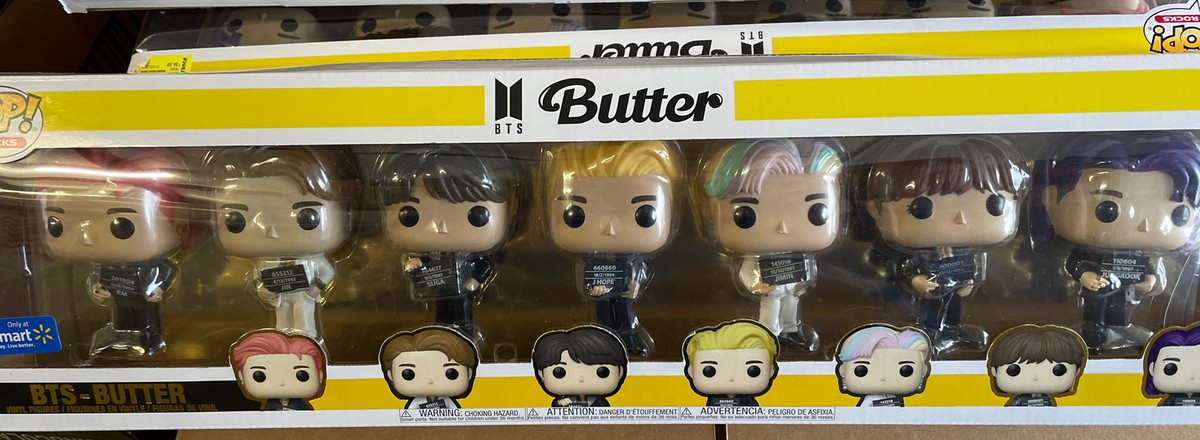 🎸Funko Pop BTS! WALMART EXCLUSIVE Rocks: BTS- Butter 7-PACK (2022