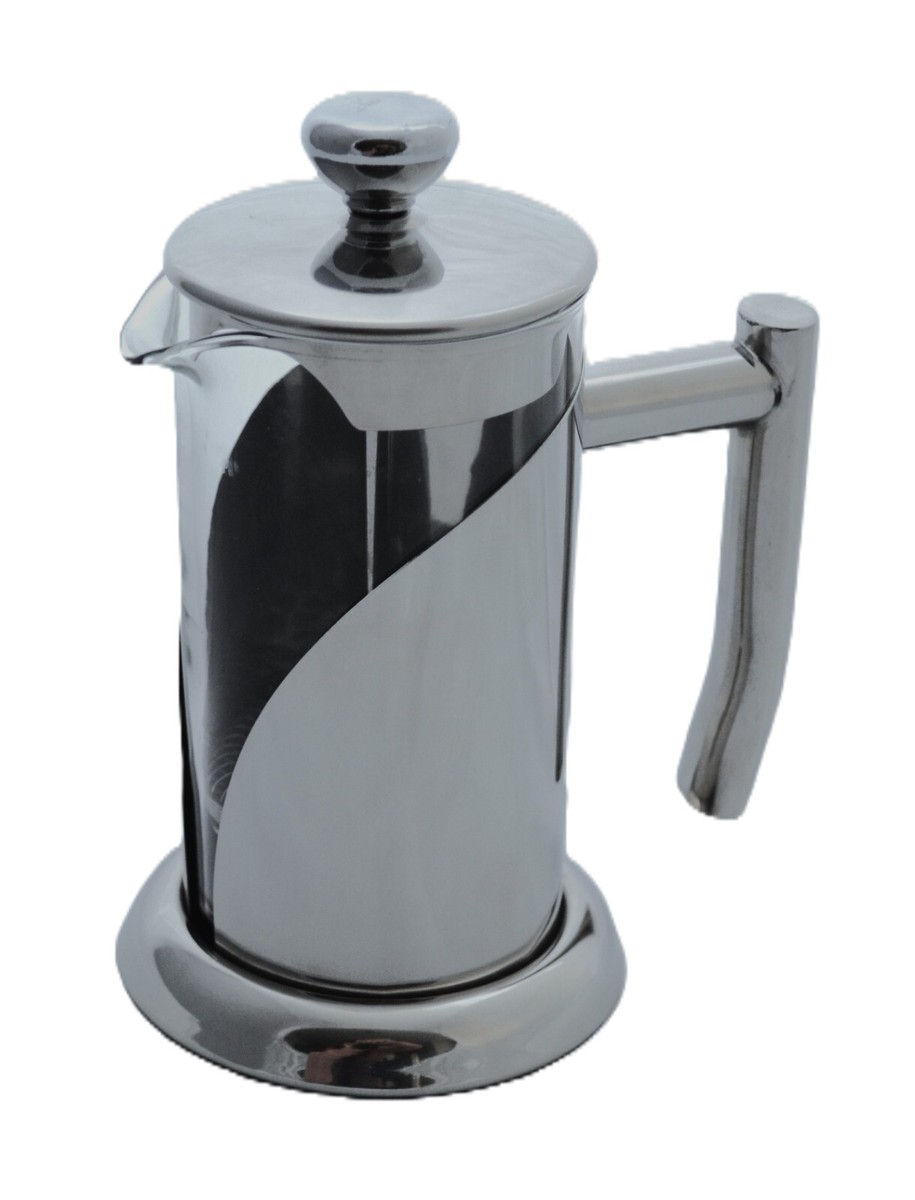 GRUNWERG GLASS CAFETIERE IN METAL CRADLE CUP 350ML (MARK ON KNOB)
