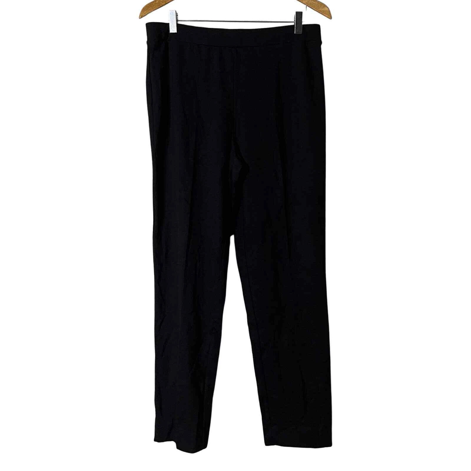 SUSAN GRAVER Every Day Supreme Knit Ankle Pants Black M