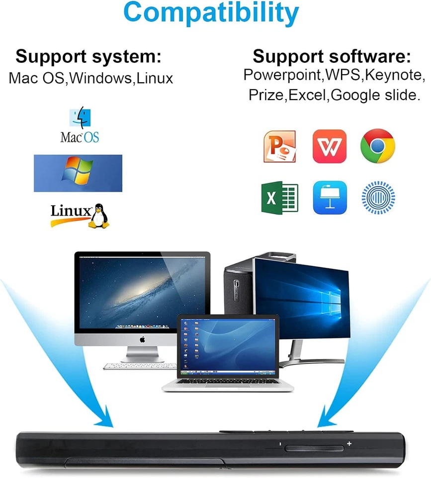 Télécommande de présentation sans fil, Clicker de présentation avec hyperlien  - Photo 3/4
