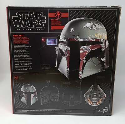 Hasbro Star Wars The Black Series Boba Fett Premium Electronic Helmet -  E7543 | eBay