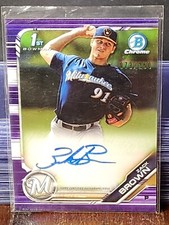 2019 Bowman Chrome - Prospects Autographs Zack Brown #CPA-ZB (AU, RC) /250