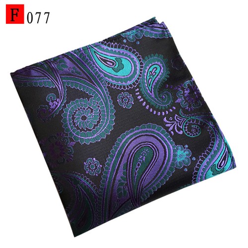 Fazzoletto Uomo Colorato Paisley Fiore Floreale Tasca Quadrato Fazzoletto Elegante - Foto 5 di 17