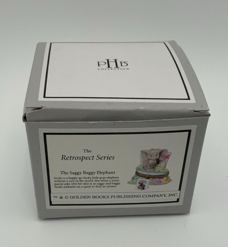 Saggy Baggy Elephant Trinket Box PHB Midwest Of Cannon Falls NEW in BOX - Picture 2 of 8