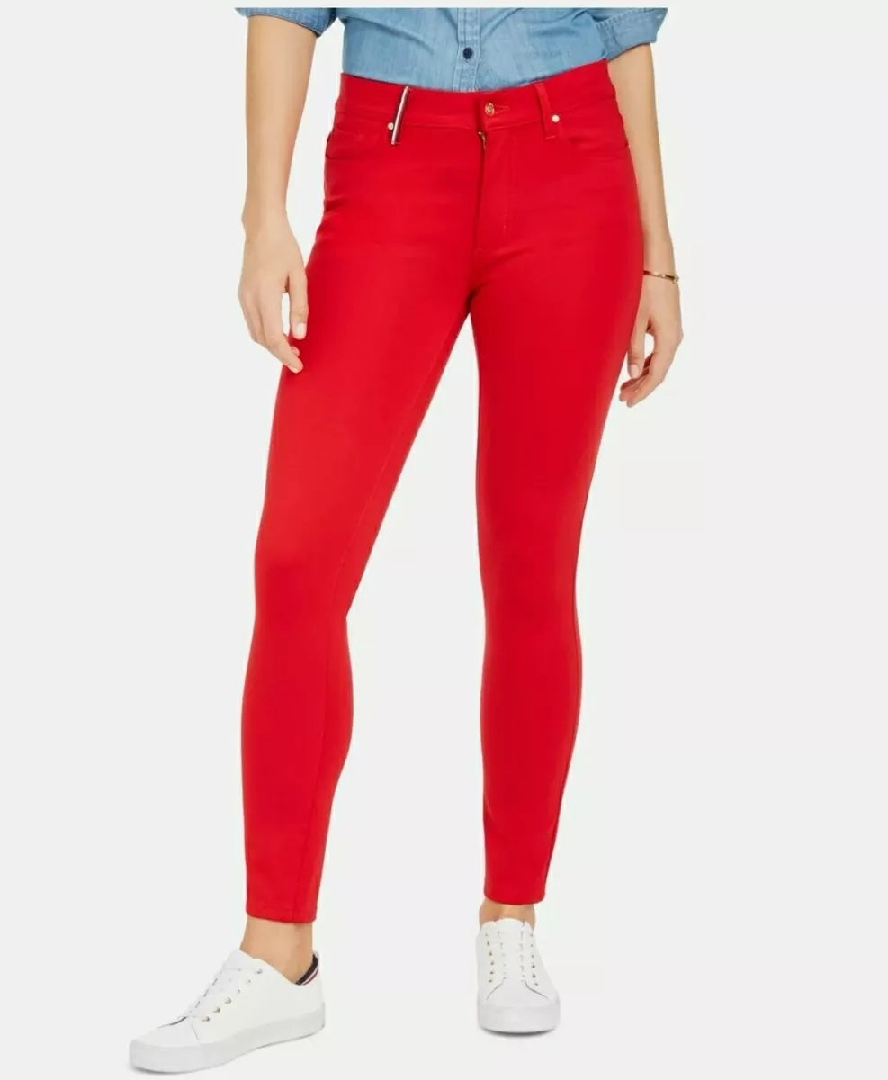 Tommy hilfiger red clearance pants
