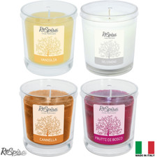 ReSpira CANDELA PROFUMATA IN VASETTO DI VETRO PROFUMATORE PER AMBIENTE 35 ORE