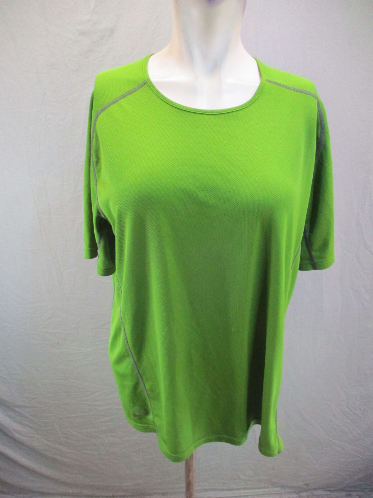 T shirt uomo SALOMON taglia XL verde girocollo manica corta ciclismo atletico 479